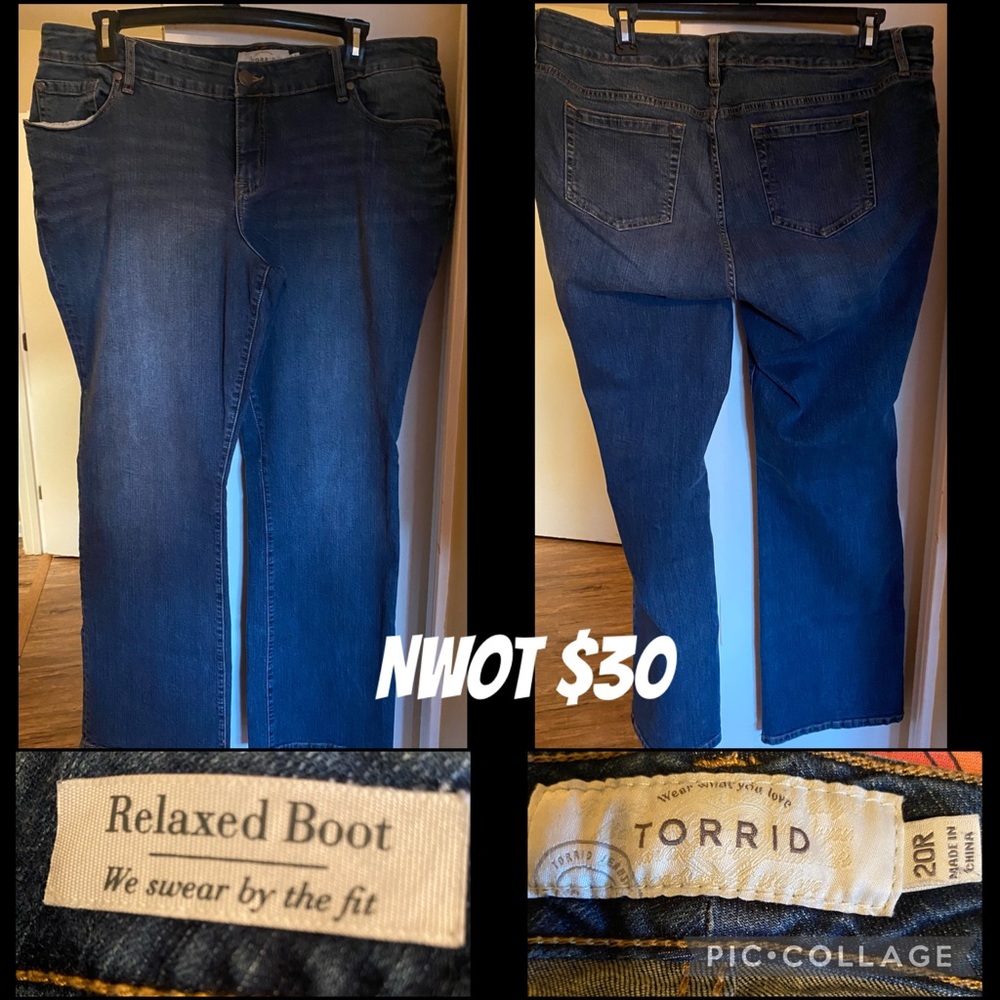 NWOT relaxed boot Torrid sz 20R
